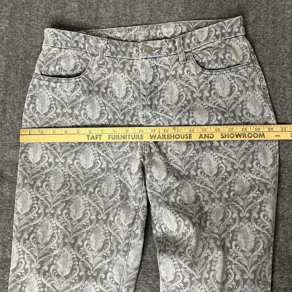 Chicos Girlfriend Slim Leg Ankle Jeans Womens 0.5 4 / 6 Perfect Stretch Pattern - Picture 10 of 14